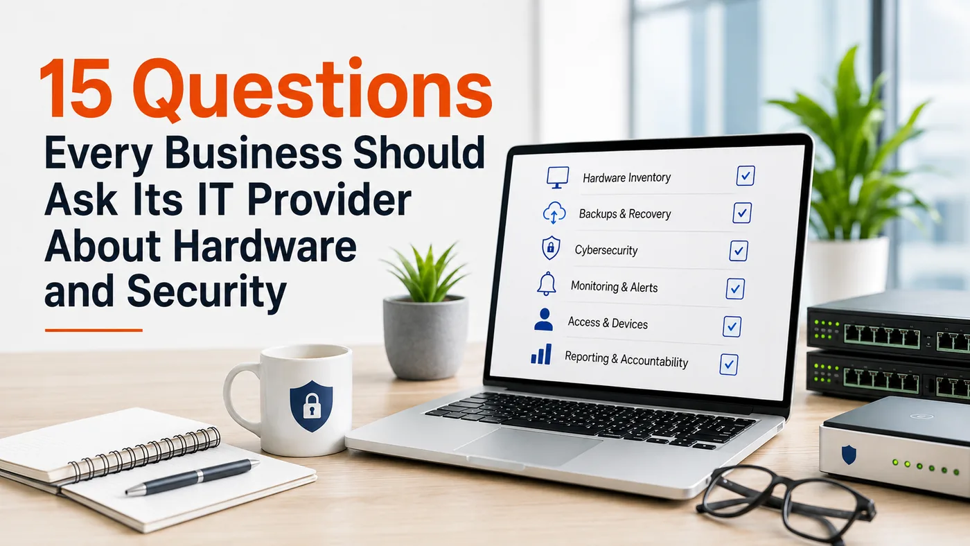 15 Questions Every Business Should Ask Its IT Provider About Hardware and Security