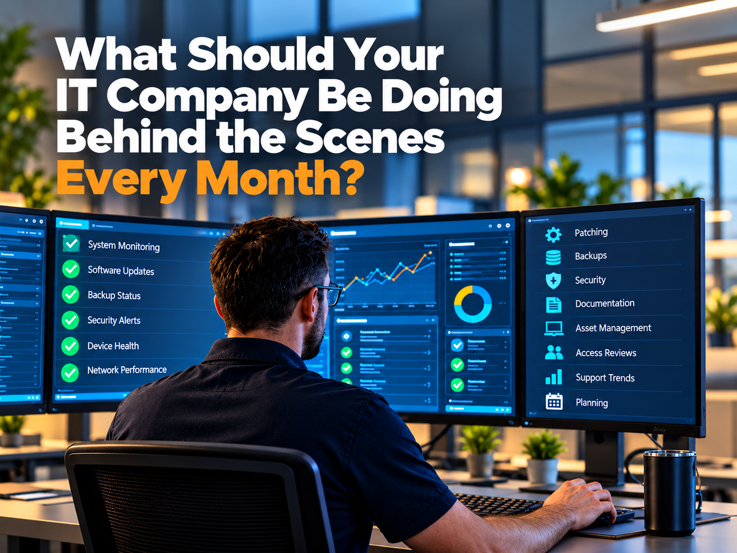 What Should Your IT Company Be Doing Behind the Scenes Every Month?